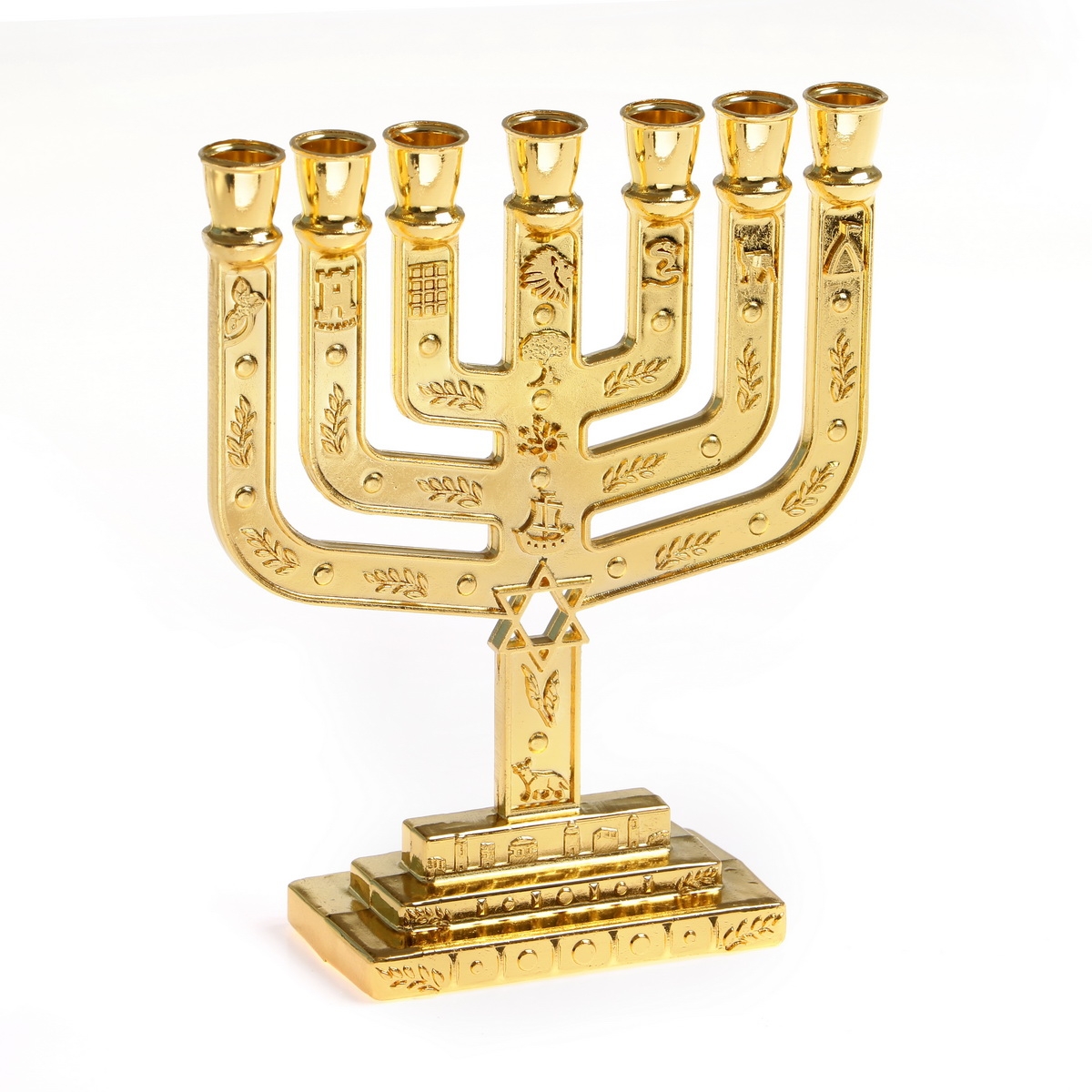 Menora *antik* goldfarben