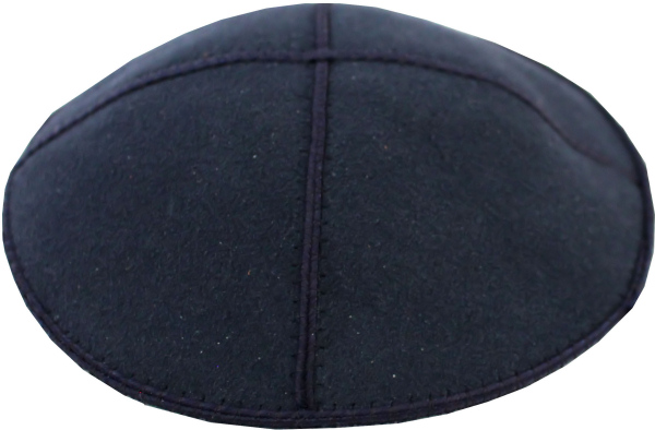Kippa Wildleder *uni* dunkelblau