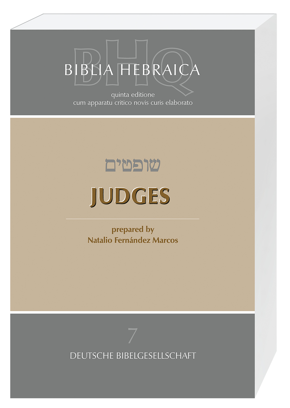 Biblia Hebraica Quinta (BHQ). Gesamtwerk zur Fortsetzung / Judges