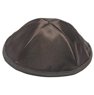 Kippa schwarz Satin