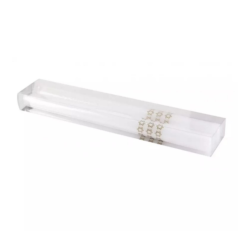 Kerzen Davidstern, grün/gold