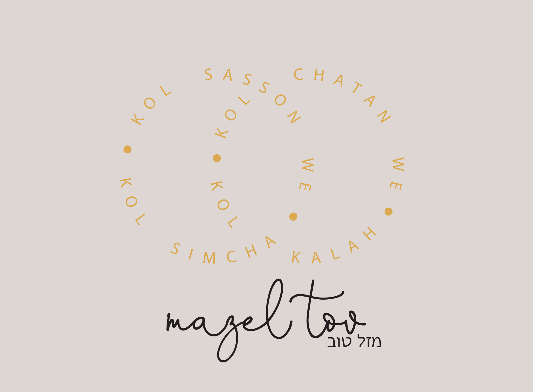 Wedding Card - Kol Sasson