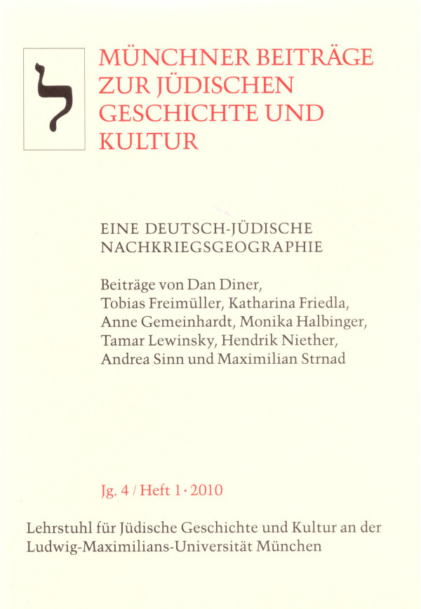 Eine deutsch-jüdische Nachkriegsgeographie
