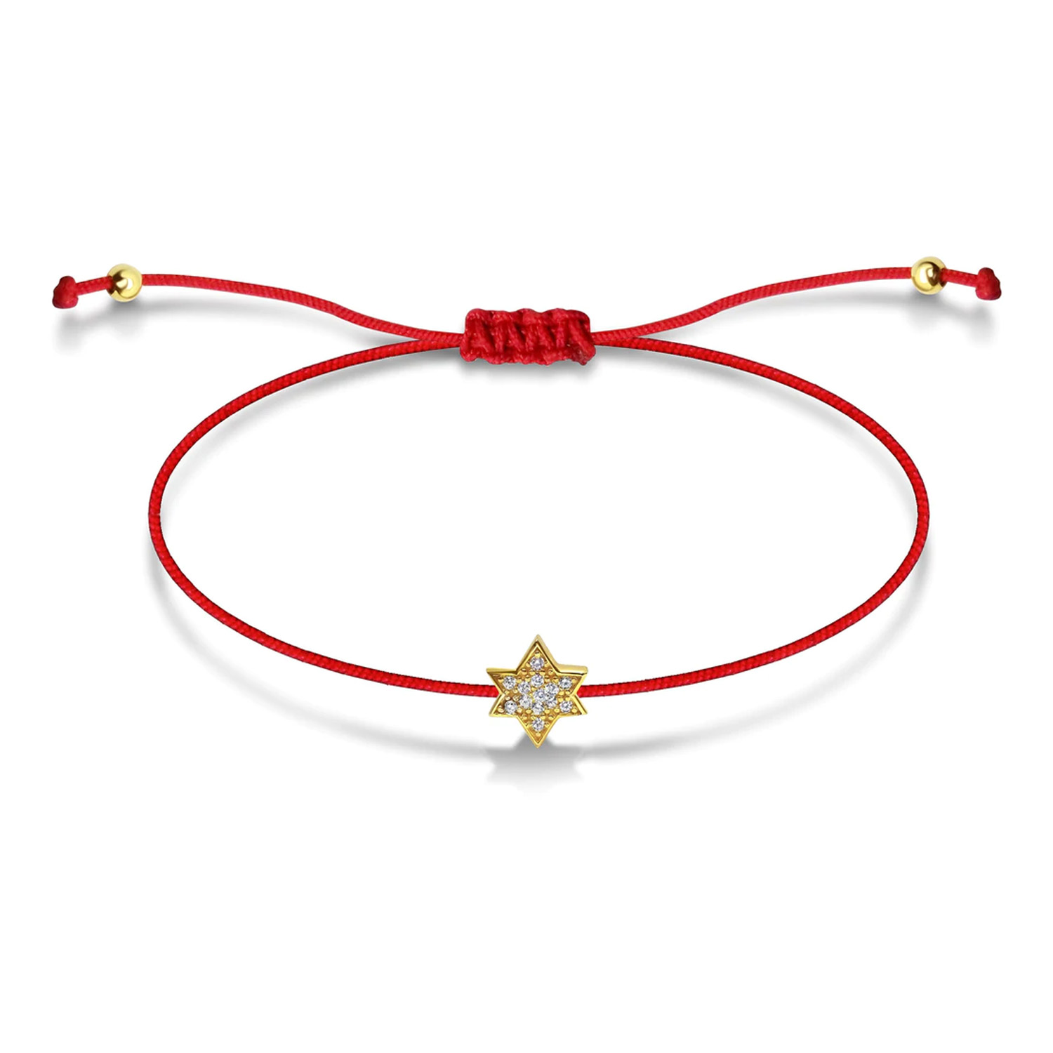 Freundschafts-Armband *Davidstern* gelbgold