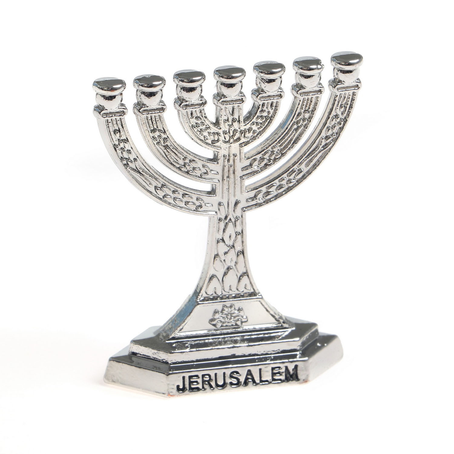 Menora *Mini* silberfarben 4 cm