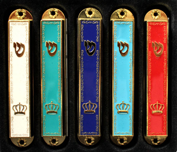 Mesusa *Krone* diverse Farben emailliert  9cm (1-teilig)