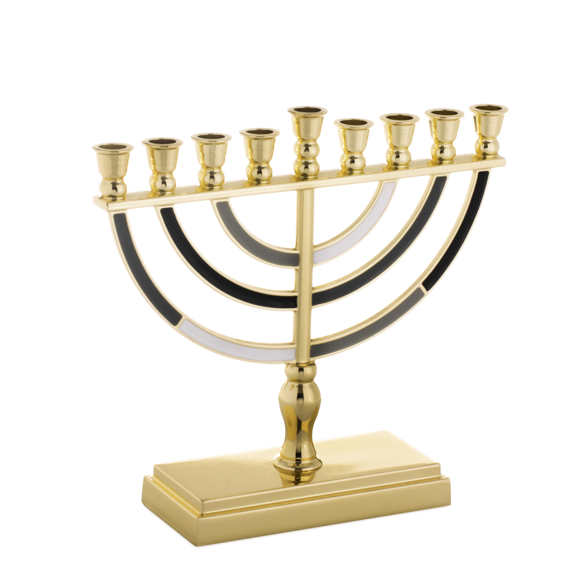 Chanukkia *schwarz/gold*