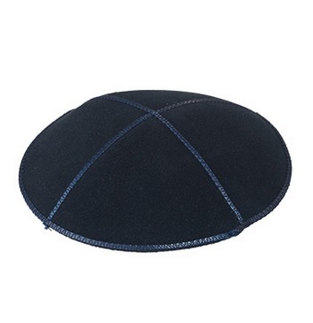 Kippa Wildleder blau