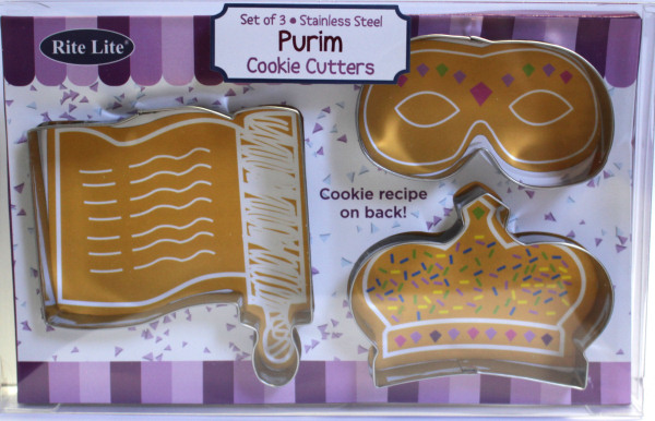 Keksausstecher "Purim" aus Metall 3-teilig