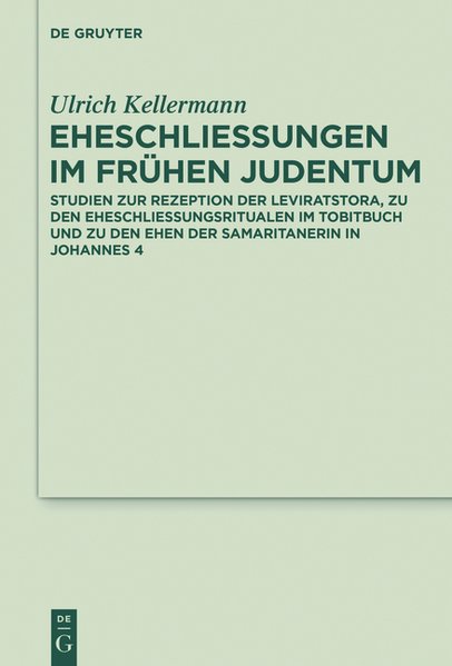 Eheschliessungen im frühen Judentum