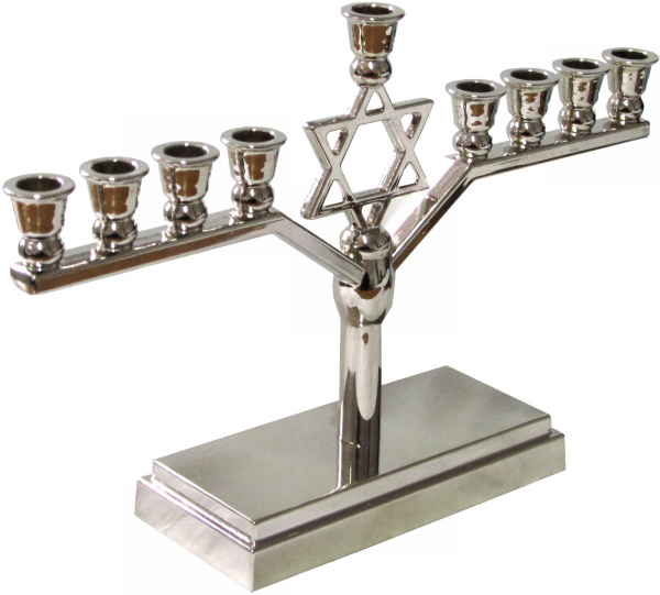 Chanukkia *Stern* silber