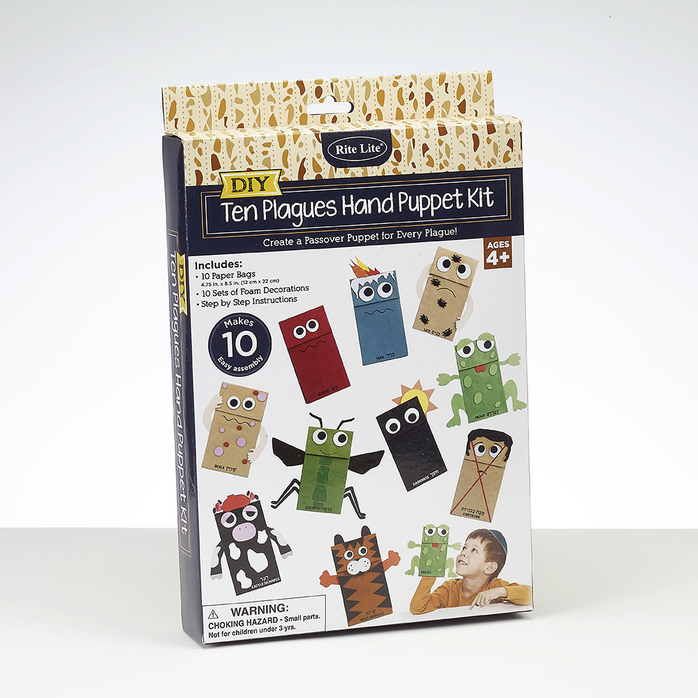 Handpuppen Set - 10 Plagen für Pessach