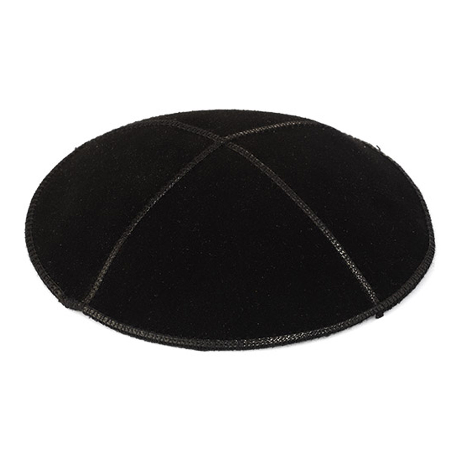Kippa Wildleder schwarz