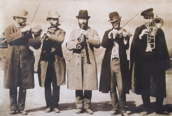 Poster *Musiker* Querformat sepia 48x68cm