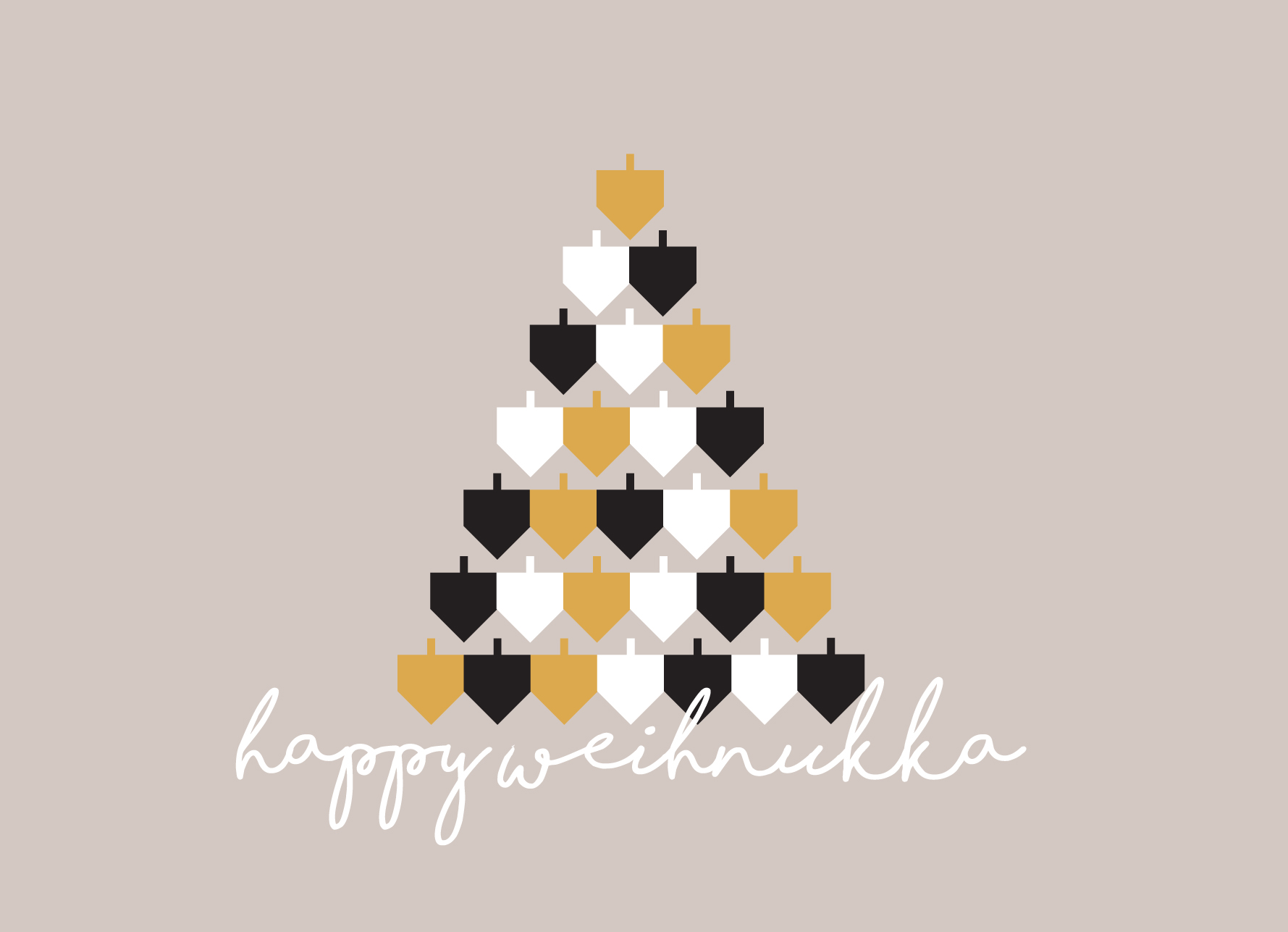 Happy Weihnukka Dreidel