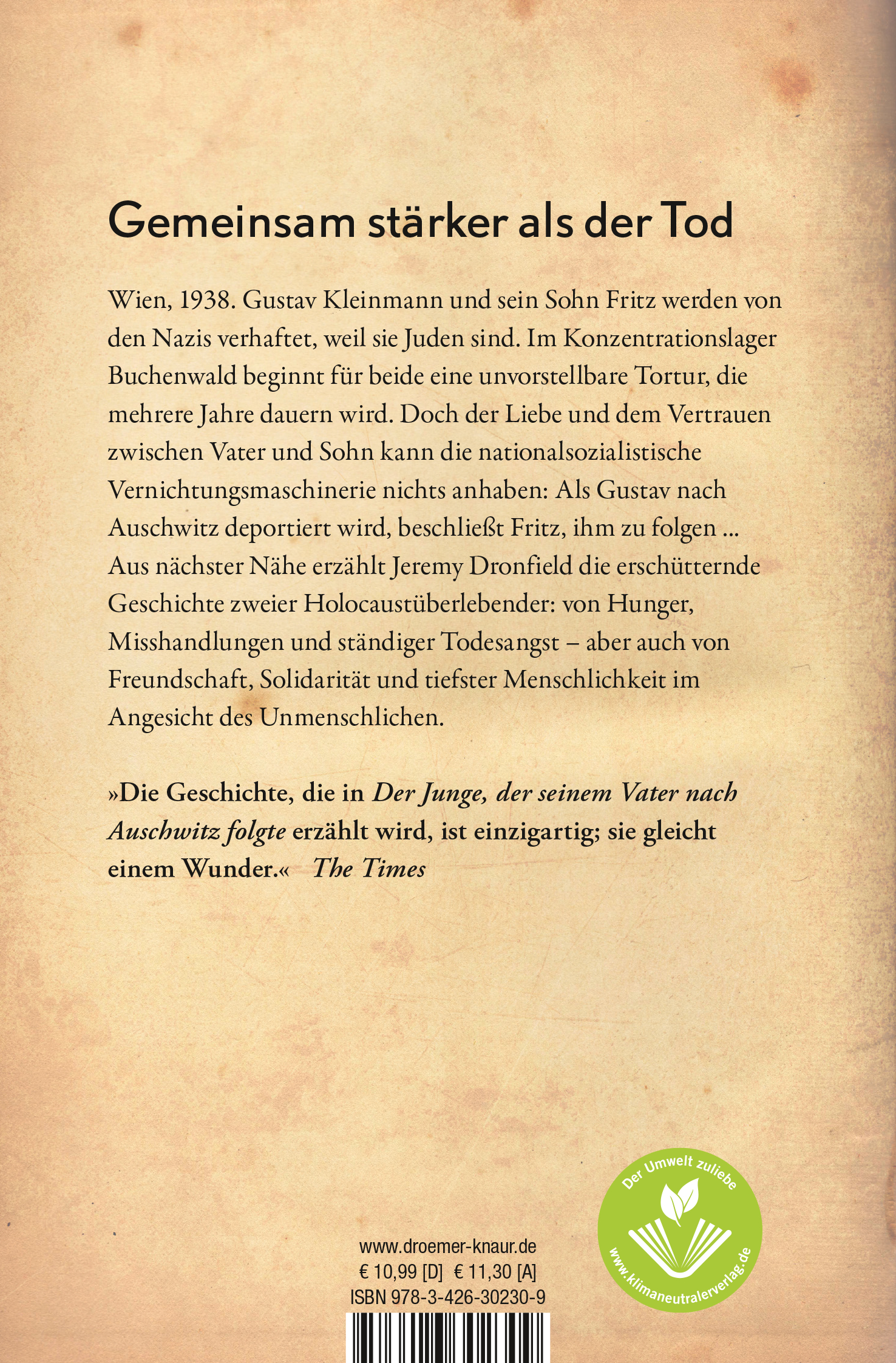 Der Junge, der seinem Vater nach Auschwitz folgte