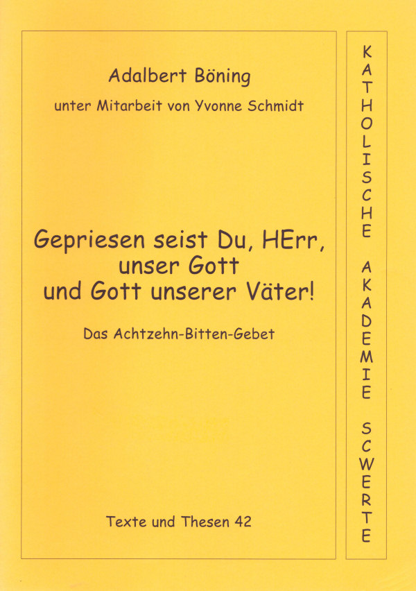 Gepriesen seist Du, HErr, unser Gott und Gott unserer Väter!