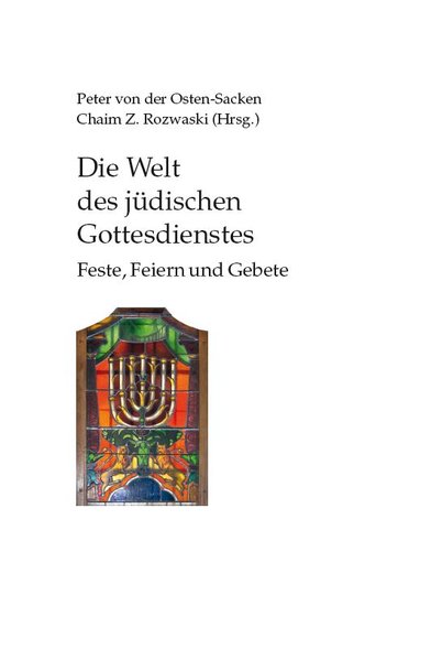 Die Welt des jüdischen Gottesdienstes