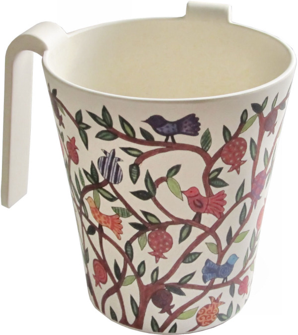 Netillat Yadaim Handwaschkrug *Vögelchen im Baum*