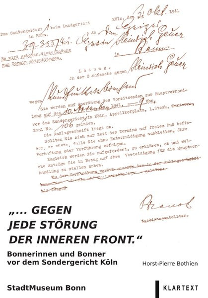 "...Gegen jede Störung der inneren Front."