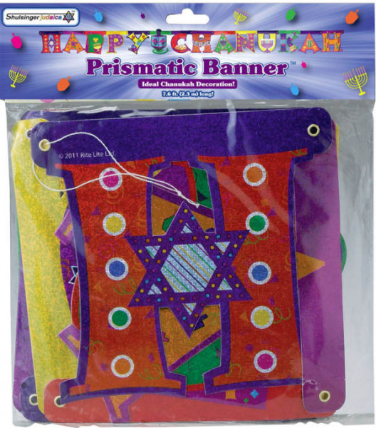 Chanukka Girlande *Happy Chanukkah* bunt ca 2,3m lang