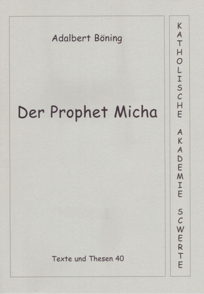 Der Prophet Micha