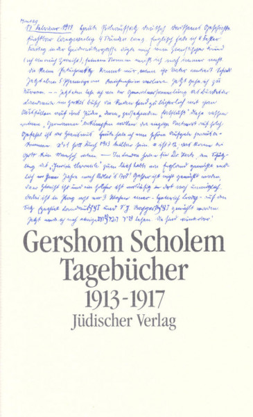 Gerschom Scholem Tagebücher 1913 - 1917