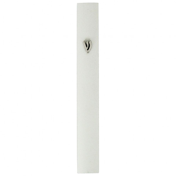 Mesusa *Schin* cremefarbenes Metall 12,5cm