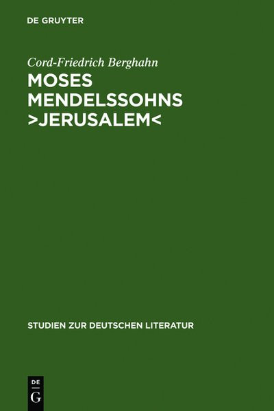 Moses Mendelssohns "Jerusalem"