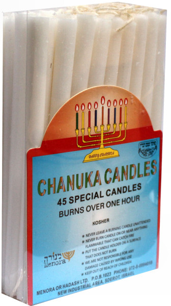 Chanukka Kerzen *weiss*