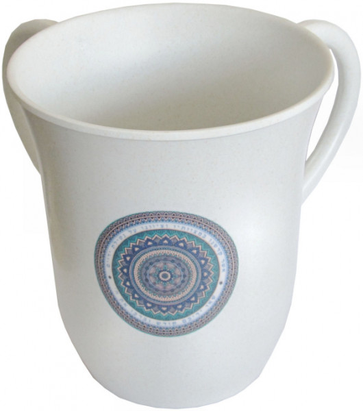 Netillat Yadaim Handwaschkrug *Kreise* Kunststoff 13,5cm