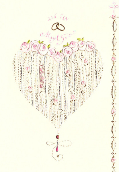 Hochzeitskarte Heart