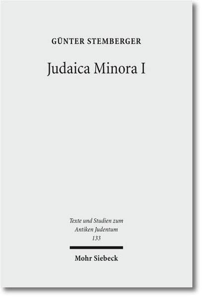 Judaica Minora I