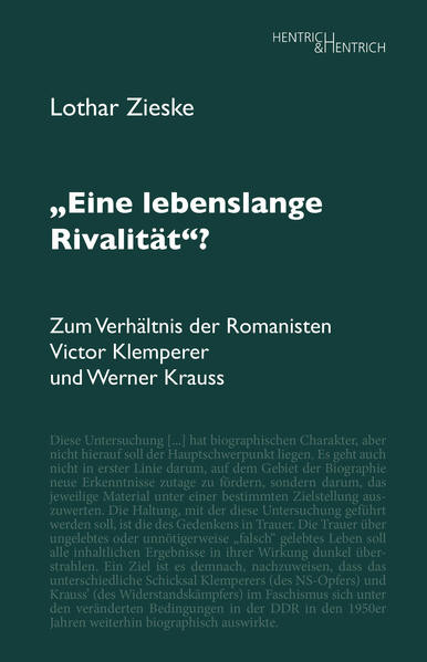 „Eine lebenslange Rivalität“?