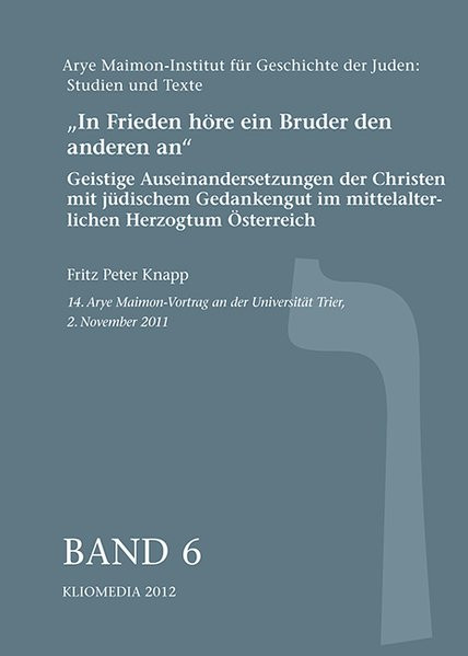 "In Frieden höre ein Bruder den anderen an."