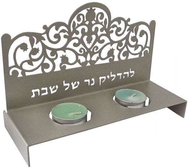 Leuchter Schabbat Laser Cut beige