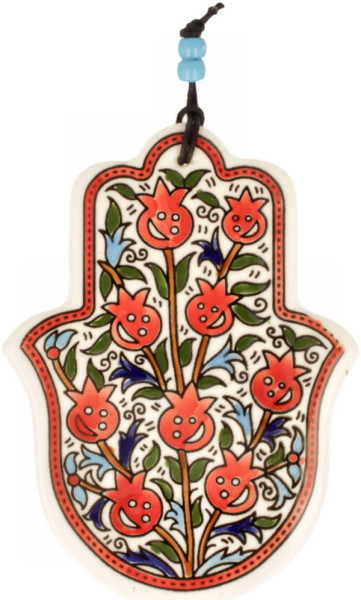 Haussegen Chamsa *Granatäpfel* armenische Keramik 15cm