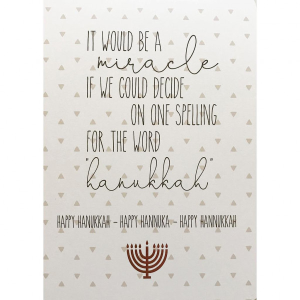 Happy Hanukkah - Miracle