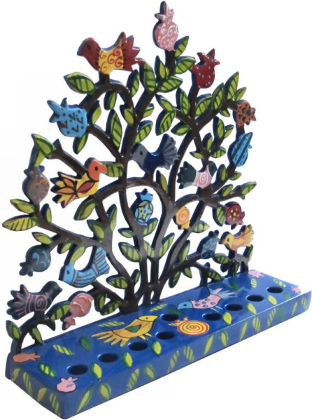 Chanukkia *Baum &Vögel*