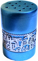 Besamim Gewürzdose für Hawdala *Jerusalem* türkis/silber 5cm Besamim Gewürzdose für Hawdala *Jerusalem* türkis/silber 5cm