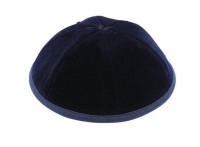 Kippa Blau aus Samt Kippa Blau aus Samt