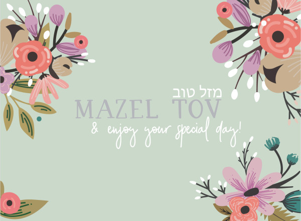 Mazel Tov & Enjoy Your Special Day!
