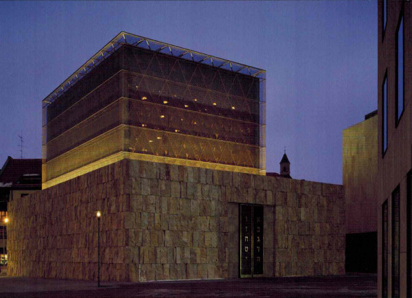 Karte JM Synagoge Ohel Jakob bei Nacht