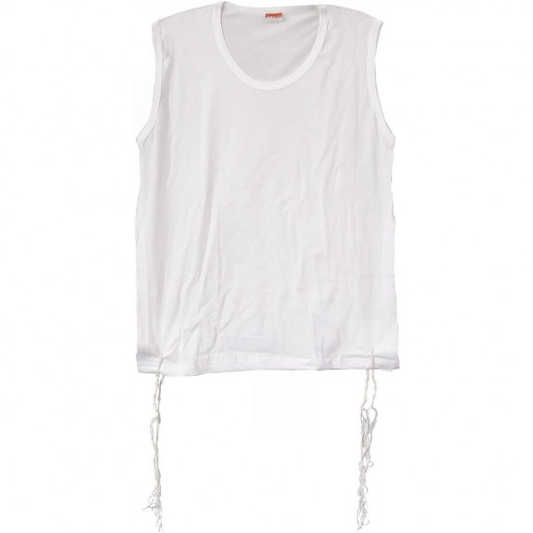 Tallit katan L T-Shirt Baumwolle weiss